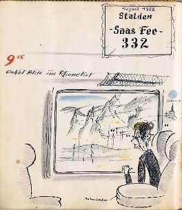 Urlaub Saas Fee (Anreise Onkel Blitz) 1958